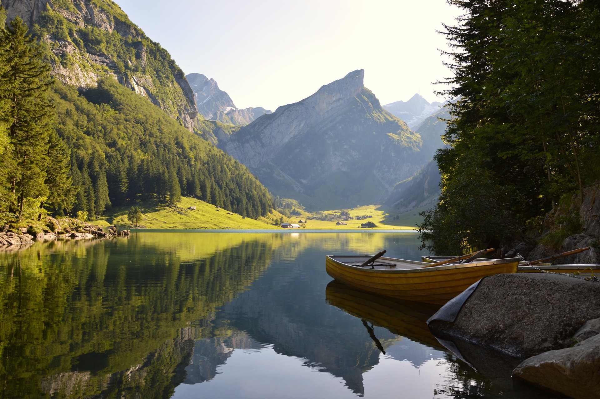 Alpine Lake in Switzerland