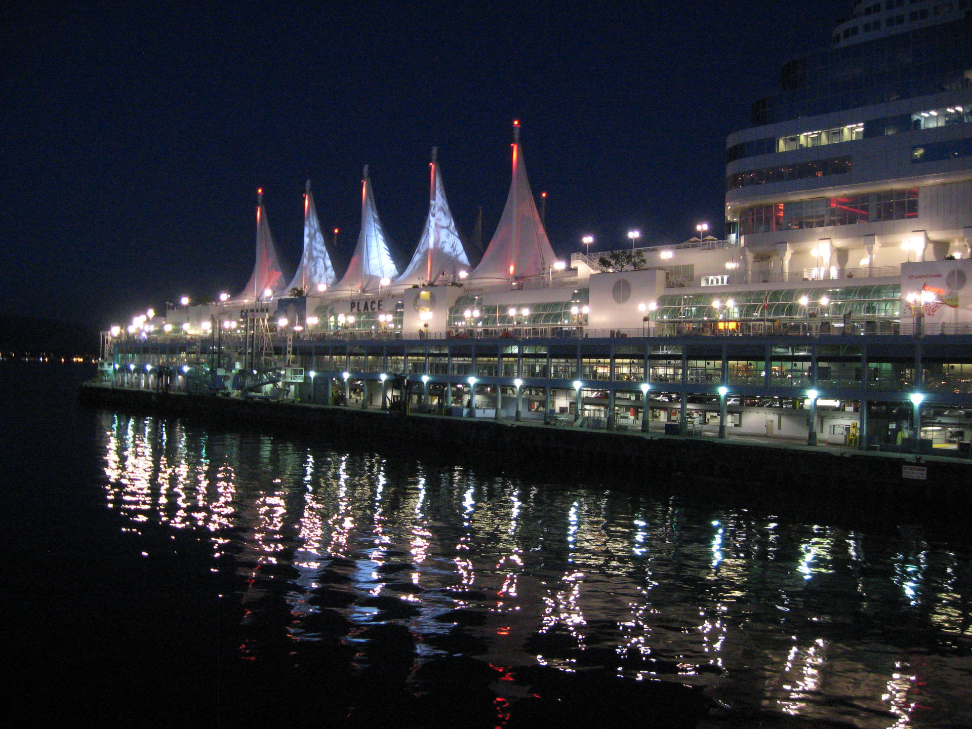 canada place at night