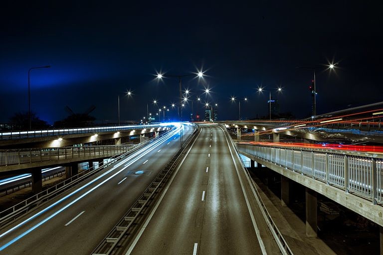 Interstate Highway at Night | Best Pictures in the World