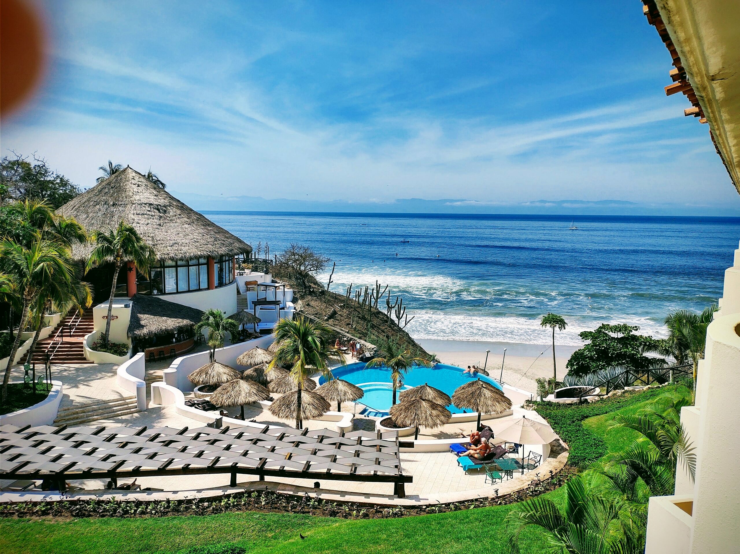 View of Adult Pool from Grand Palladium Resort in Puerto Vallarta